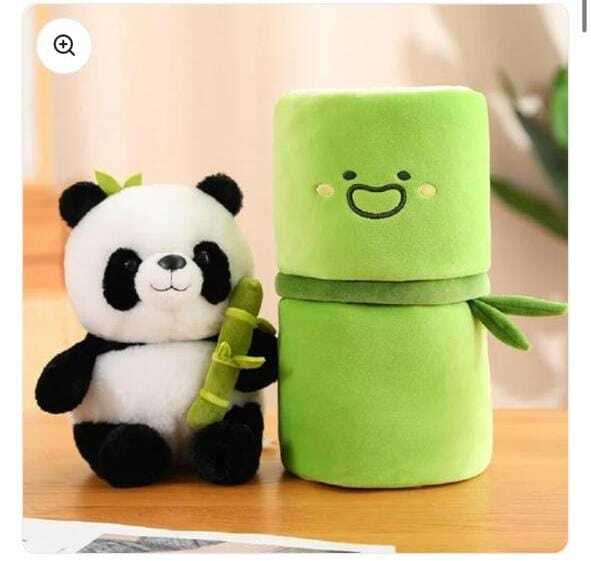 Panda Soft Toy Holding Bamboo – Adorable Plush Gift for Babies & Toddlers