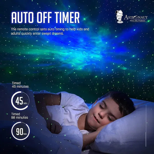 Astronaut Galaxy Projector with Remote – 360° Magnetic Head Rotation & Starry Sky Night Light