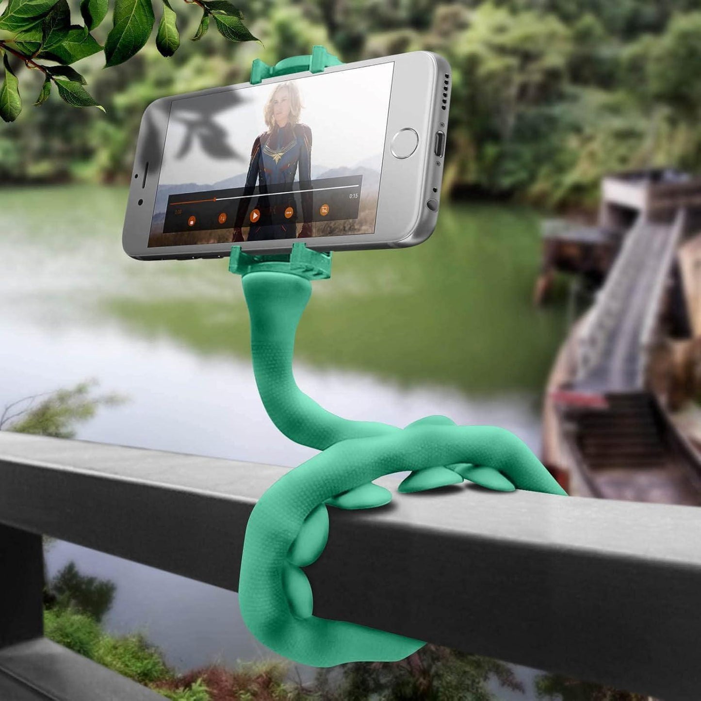 Cute Flexible Caterpillar Phone Stand – Multi-Angle Mobile Holder for Home & Travel