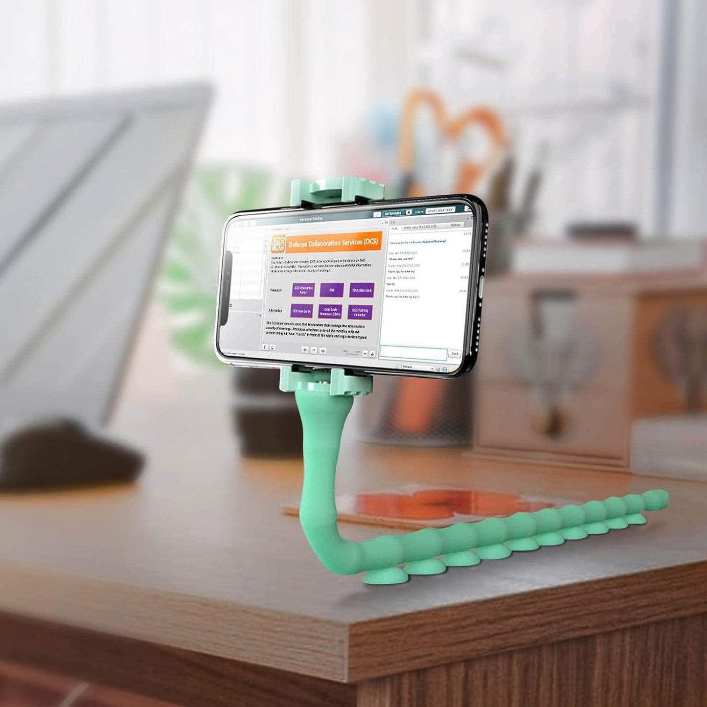 Cute Flexible Caterpillar Phone Stand – Multi-Angle Mobile Holder for Home & Travel