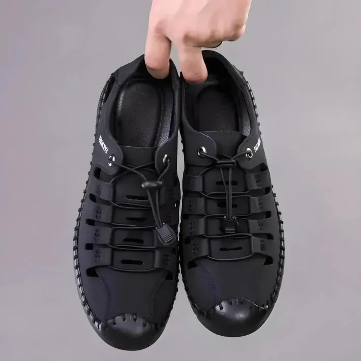 Trendy Black Beige Sandals – Lightweight & Comfortable for All-Day Use