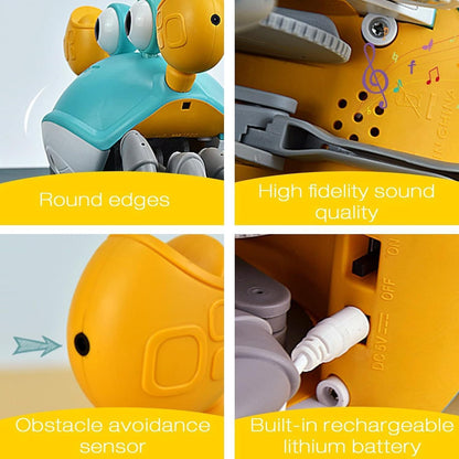 Electric Dancing Crab for Kids – USB Charging, Light-Up Moving Toy with Music