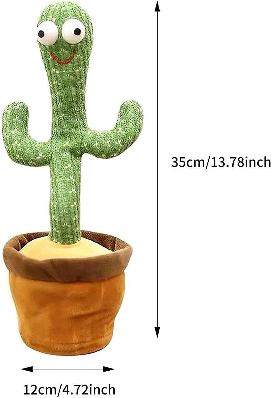 Talking Cactus Toy – LED Light-Up, Dancing & Mimicking Music Toy for Kids