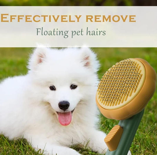 2-in-1 Self-Cleaning Comb for Dogs & Cats – Easy Hair Removal & Gentle Grooming