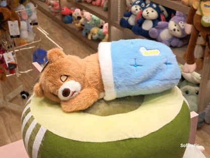 Sleeping Breathing Bear Soft Toy – Musical Plush Sleep Companion for Babies (30cm)