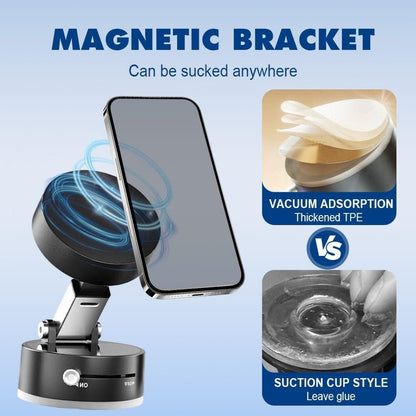 Vacuum Magnetic Phone Holder – Strong Suction Mount for Car & Desk Use