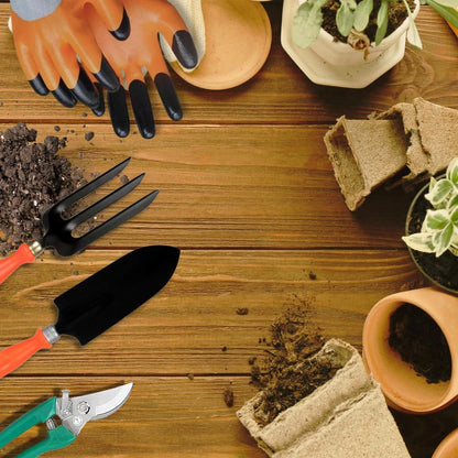 6-in-1 Gardening Tools Set with Organizer Box – Multi-Purpose Hand Tools Kit for Planting, Weeding & Digging"