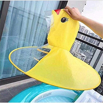 "Waterproof Duck Rain Cover for Kids – Cute & Protective Hooded Poncho for Toddlers and Children"