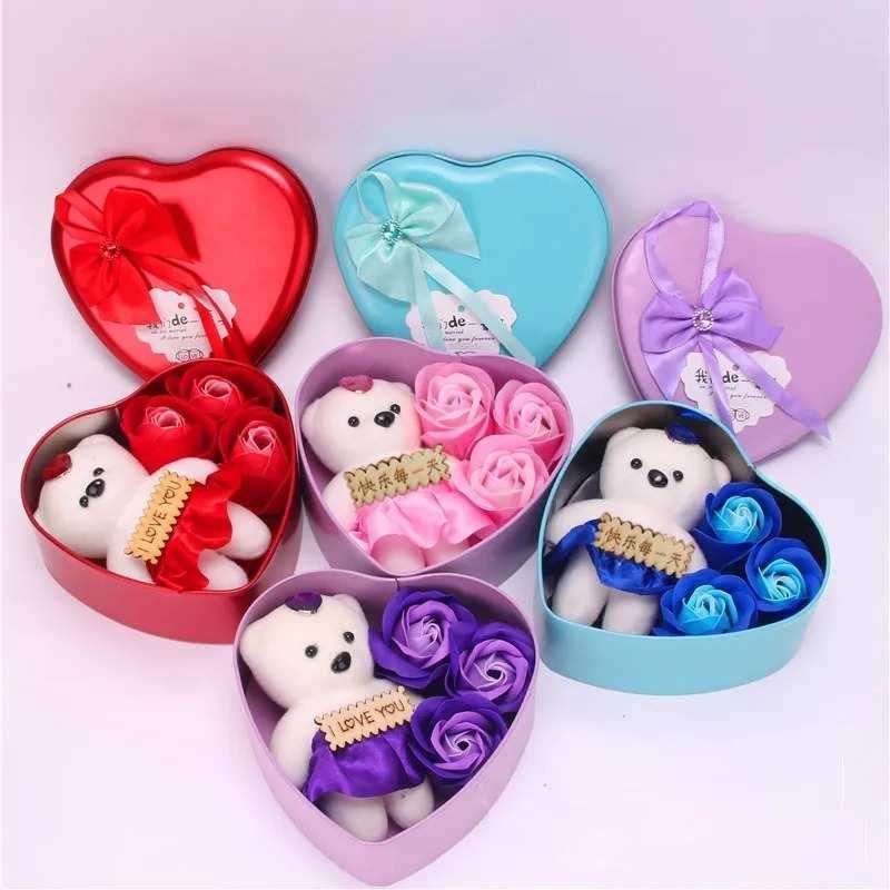 Romantic Rose Teddy Bear Gift Box – Perfect for Birthday, Proposal & Special Occasions