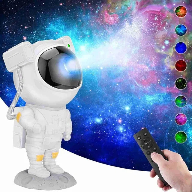 Astronaut Galaxy Projector with Remote – 360° Magnetic Head Rotation & Starry Sky Night Light